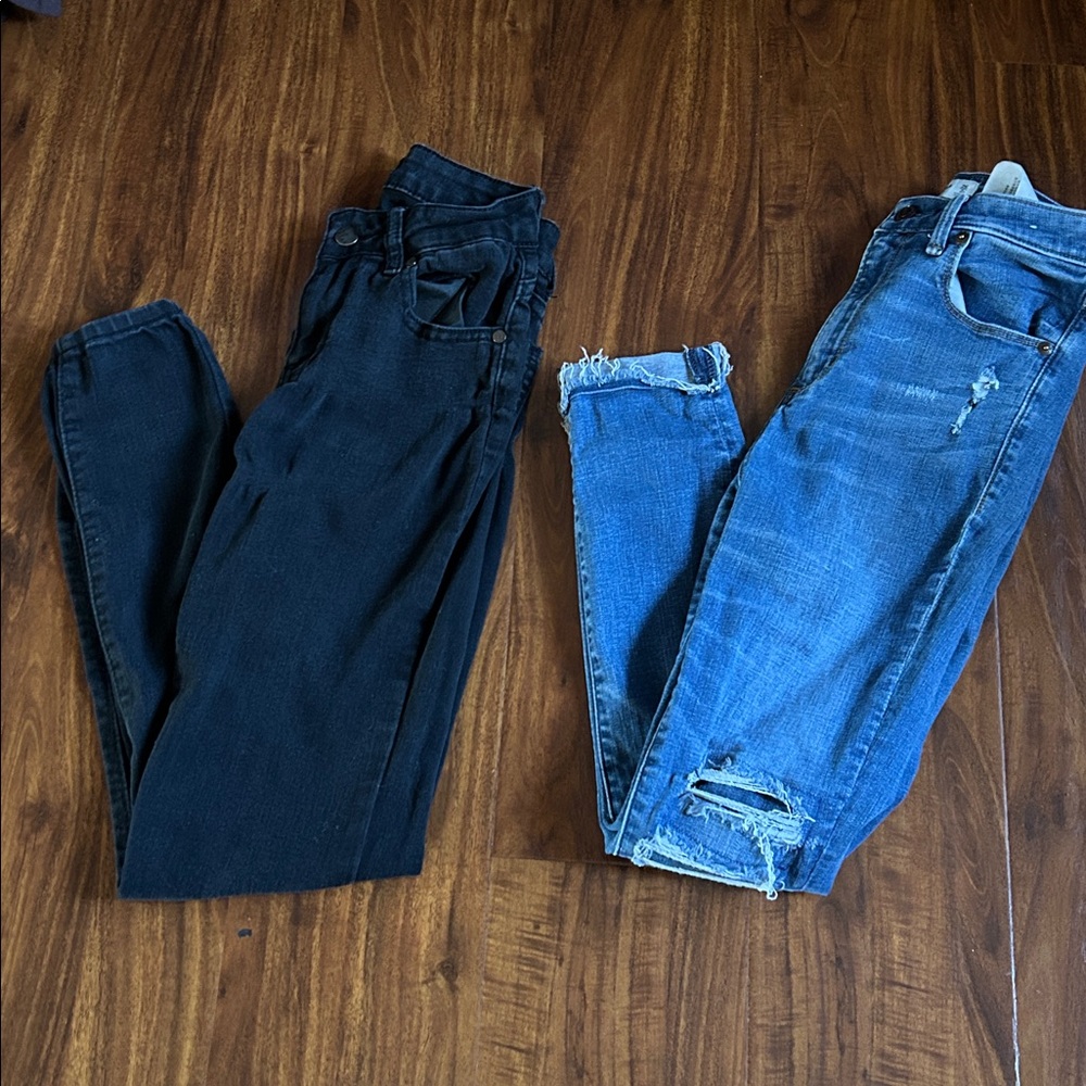 BUNDLE BULK Abercrombie & Fitch Black and Blue Skinny Jeans